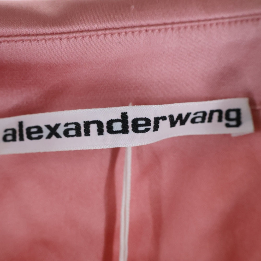 ALEXANDER WANG(アレキサンダーワン) Draped Corset Dress ドレープ シャツワンピース コルセット ドレス ピンク レディース 1WC3216386