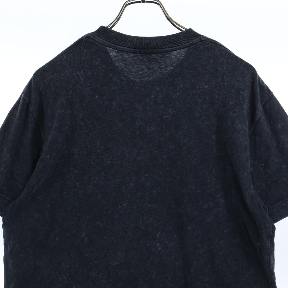 ALEXANDER WANG(アレキサンダーワン) Acid Tee ロゴ刺繍 ウォッシュド加工 半袖Tシャツ グレー