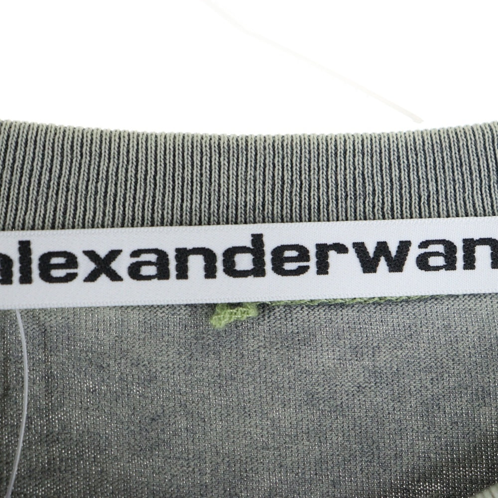ALEXANDER WANG(アレキサンダーワン) T-Shirt エンボスロゴ 半袖Tシャツ グレー