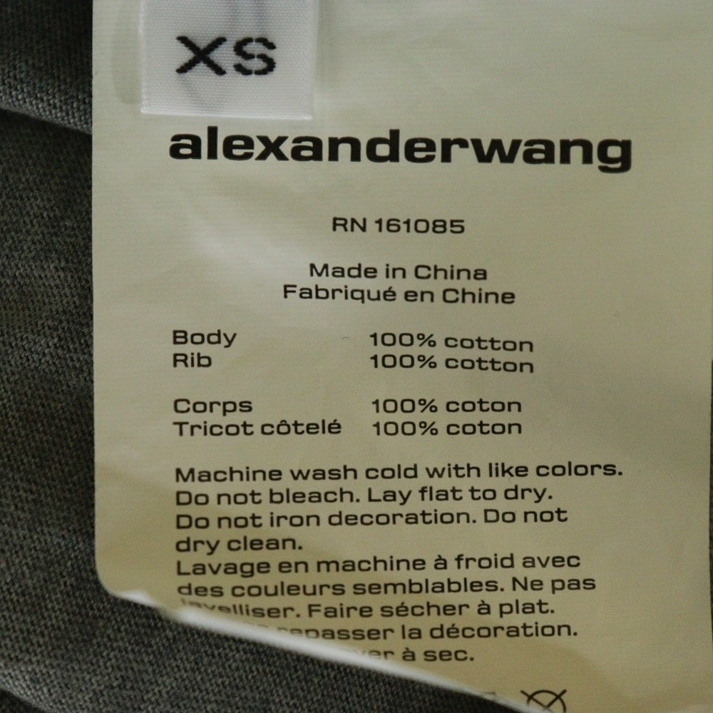 ALEXANDER WANG(アレキサンダーワン) T-Shirt エンボスロゴ 半袖Tシャツ グレー