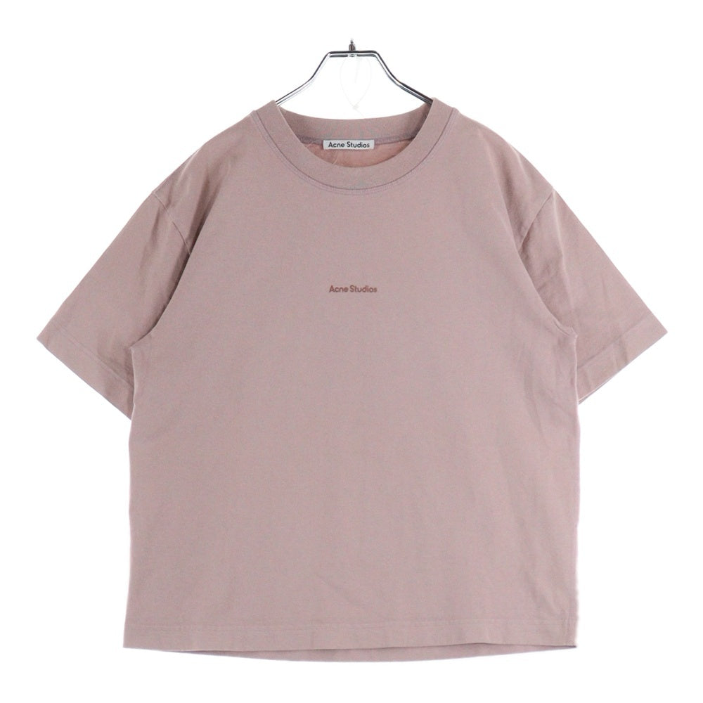 Acne Studios(アクネ ストゥディオズ) T-Shirt ロゴプリント 半袖Tシャツ ピンク AL0135-