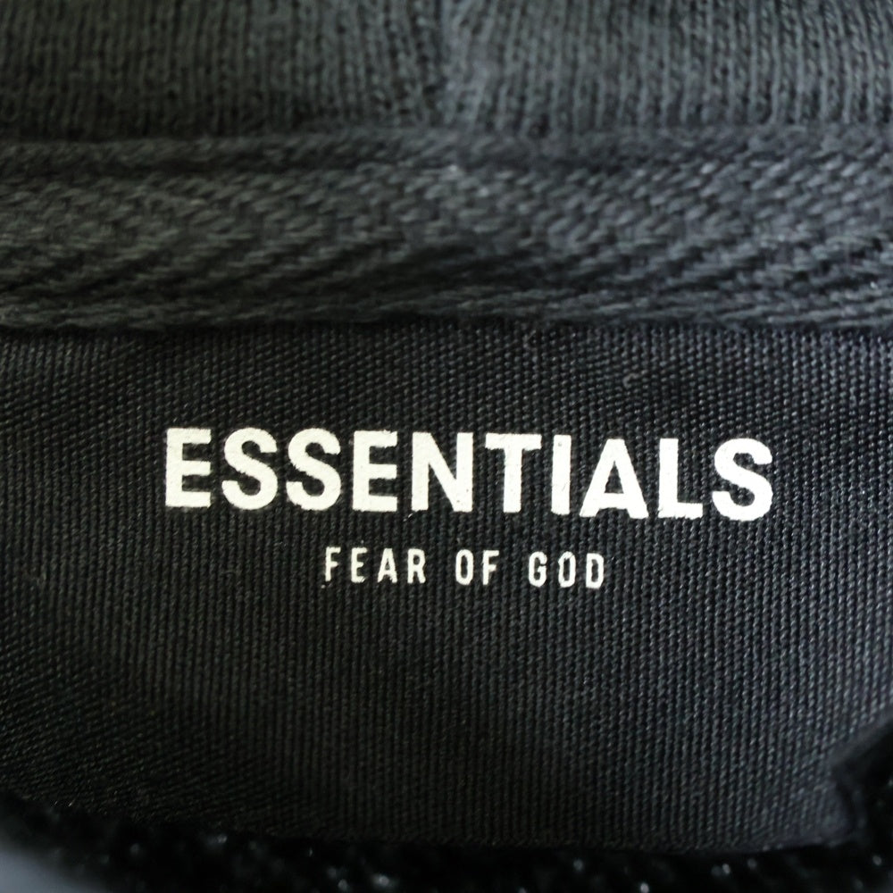 FEAR OF GOD ESSENTIALS(フィアオブゴッド エッセンシャルズ) HOODIE FLOWER フラワーフォト プルオーバースウェットパーカー フーディー ブラック