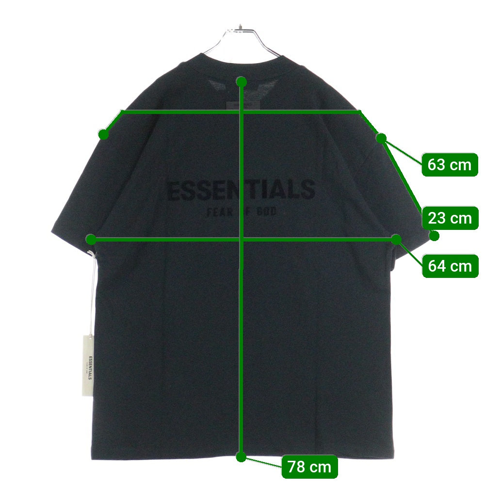 FEAR OF GOD ESSENTIALS(フィアオブゴッド エッセンシャルズ) S/S T-SHIRT フェルトロゴ 半袖Tシャツ ブラック