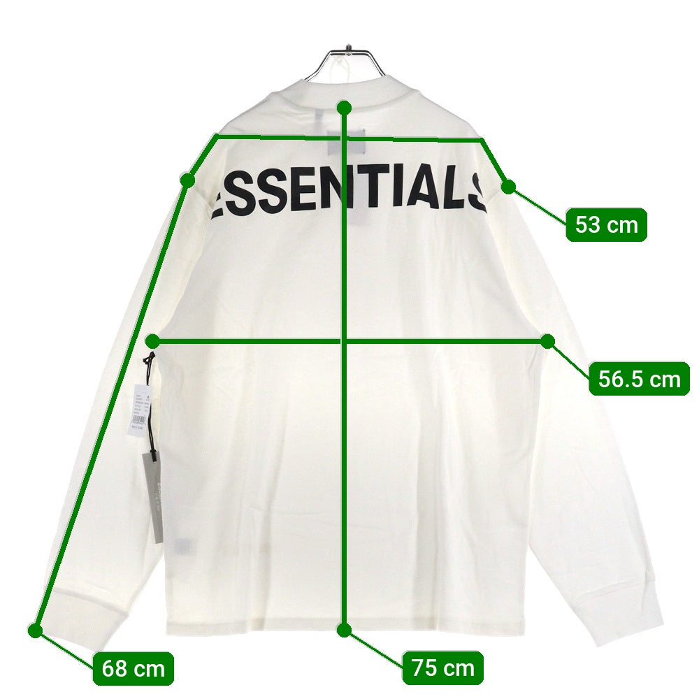 FEAR OF GOD ESSENTIALS(フィアオブゴッド エッセンシャルズ) L/S T-SHIRT バックロゴ長袖Tシャツ ロンT ホワイト