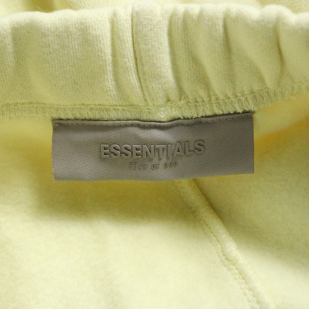 FEAR OF GOD ESSENTIALS(フィアオブゴッド エッセンシャルズ) SHORT PANTS フェルトロゴ スウェットハーフパンツ ショーツ イエロー