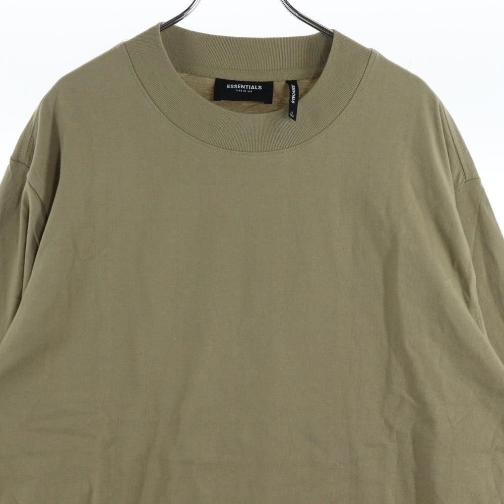 FEAR OF GOD ESSENTIALS(フィアオブゴッド エッセンシャルズ) L/S T-SHIRT バックリフレクターロゴ長袖Tシャツ ロンT ベージュ