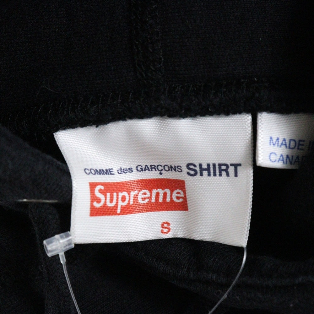 SUPREME(シュプリーム) 17SS Comme Des Garcons SHIRT Box Logo Hooded Sweatshirt コムデギャルソン ボックスロゴ プルオーバースウェットパーカー フーディー ブラック