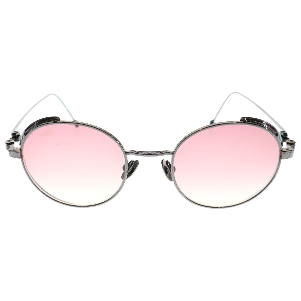 MATSUDA EYEWEAR(マツダアイウェア) M3152 col.RTM ラウンドシェイプメタルフレームサングラス 眼鏡アイウェア ガンメタリック/パープル