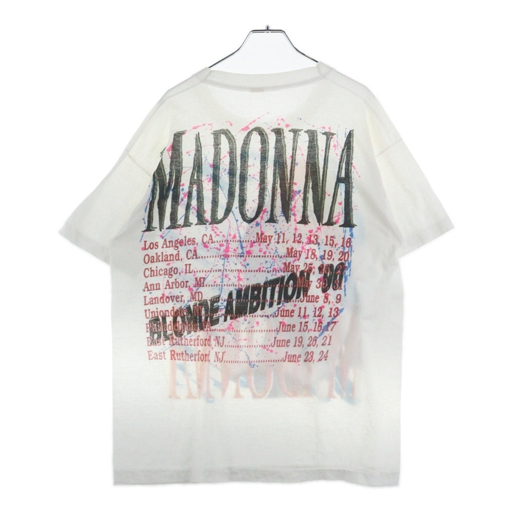 VINTAGE(ヴィンテージ) 90S Madonna Blonde Ambition '90 マドンナ 半袖Tシャツ ホワイト