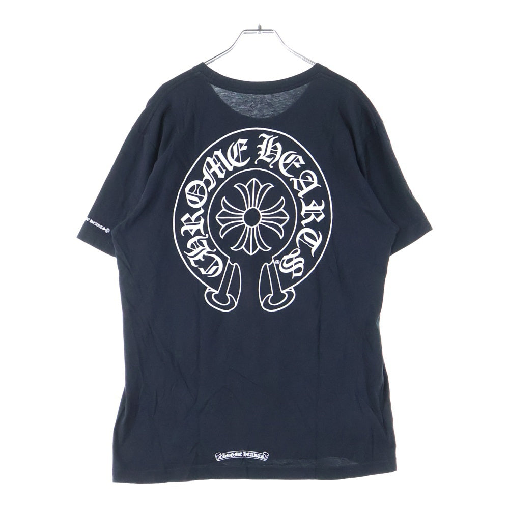 CHROME HEARTS(クロムハーツ) CH T-SHIRT バックホースシュープリント 半袖Tシャツ ブラック