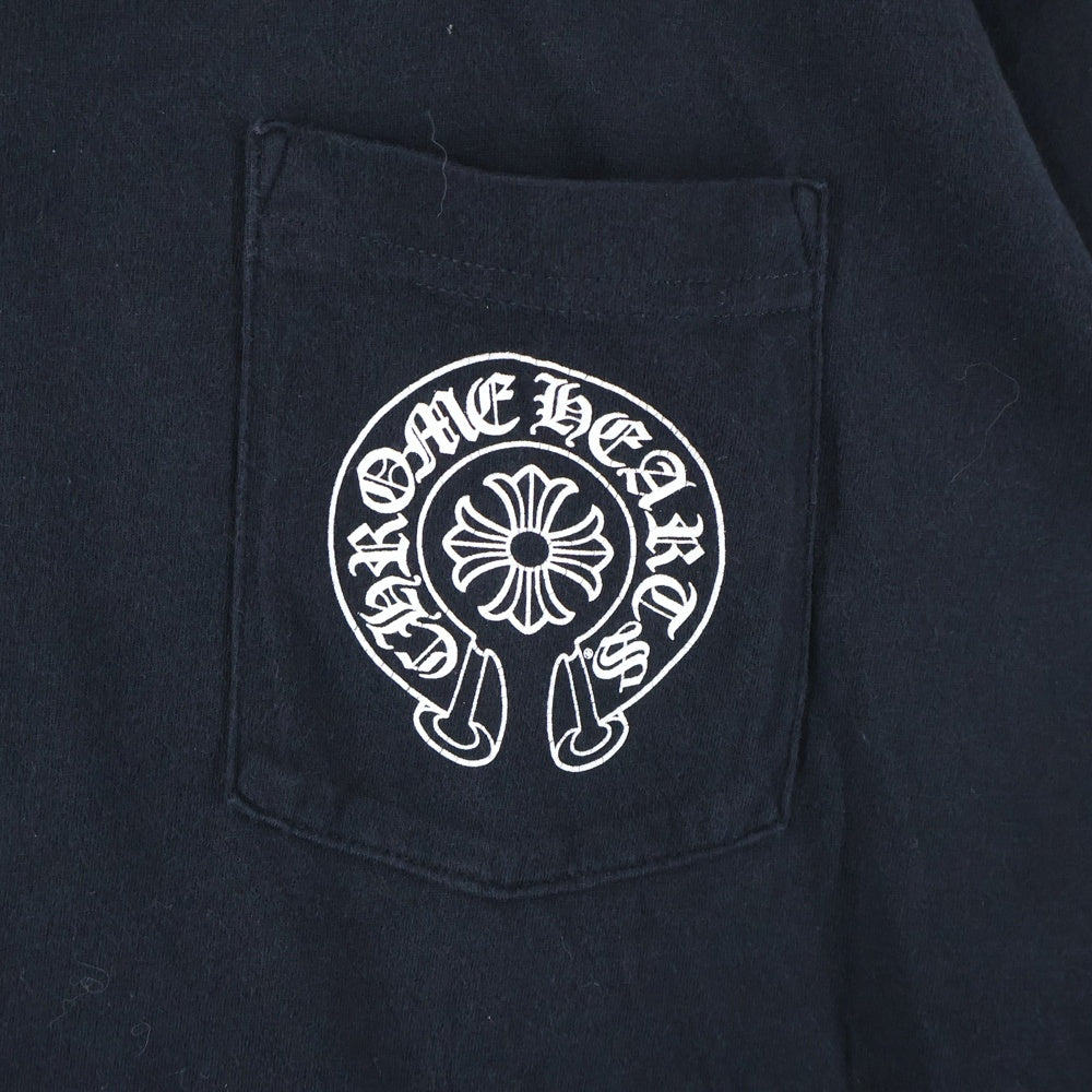 CHROME HEARTS(クロムハーツ) CH T-SHIRT バックホースシュープリント 半袖Tシャツ ブラック