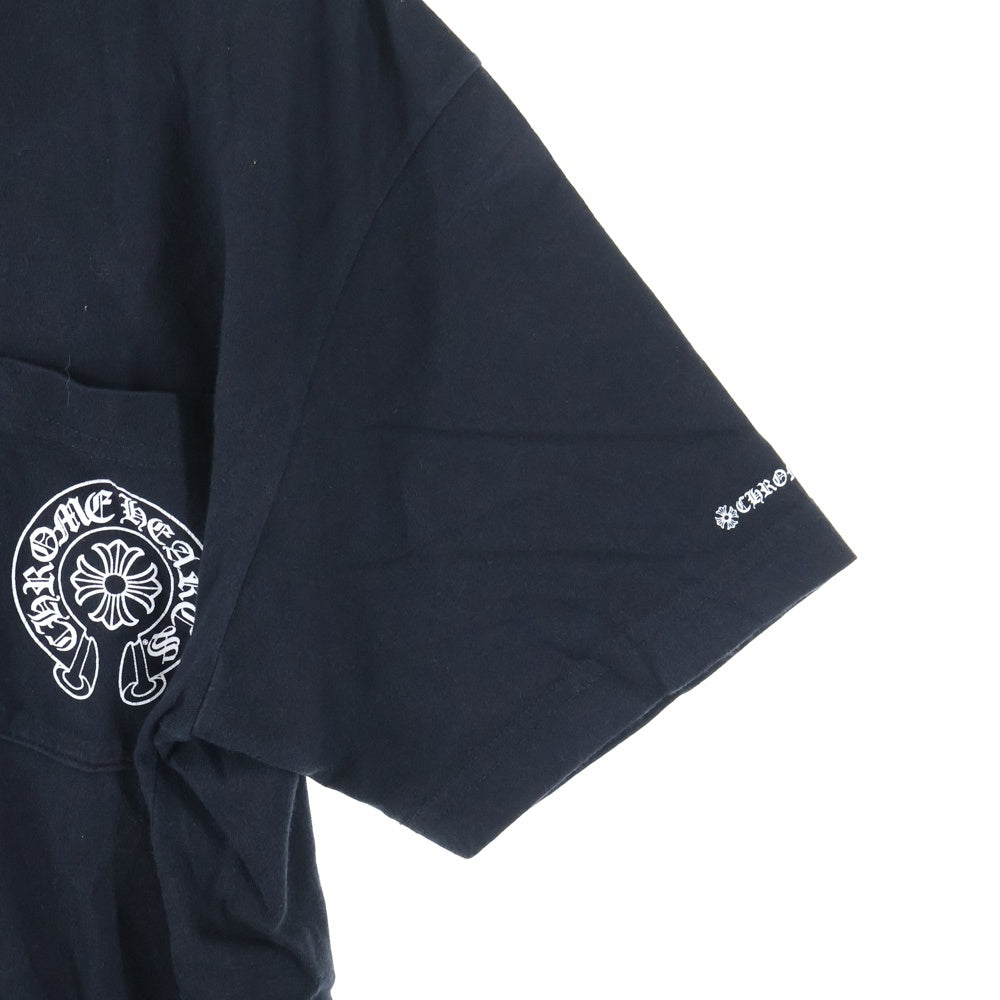 CHROME HEARTS(クロムハーツ) CH T-SHIRT バックホースシュープリント 半袖Tシャツ ブラック