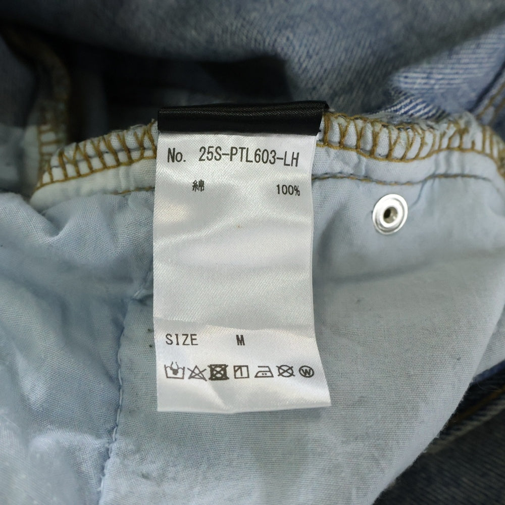 NO BRAND(ノーブランド) Crash Denim Pants ダメージ加工 クラッシュデニムパンツ ジーンズ インディゴ