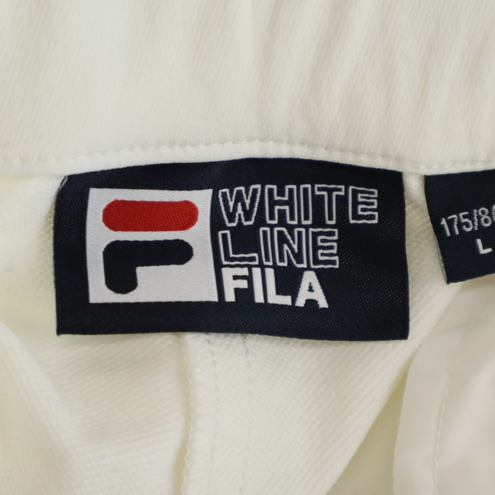 MAGIC STICK(マジックスティック) ×FILA WHITE LINE ナイロントラックパンツ ホワイト
