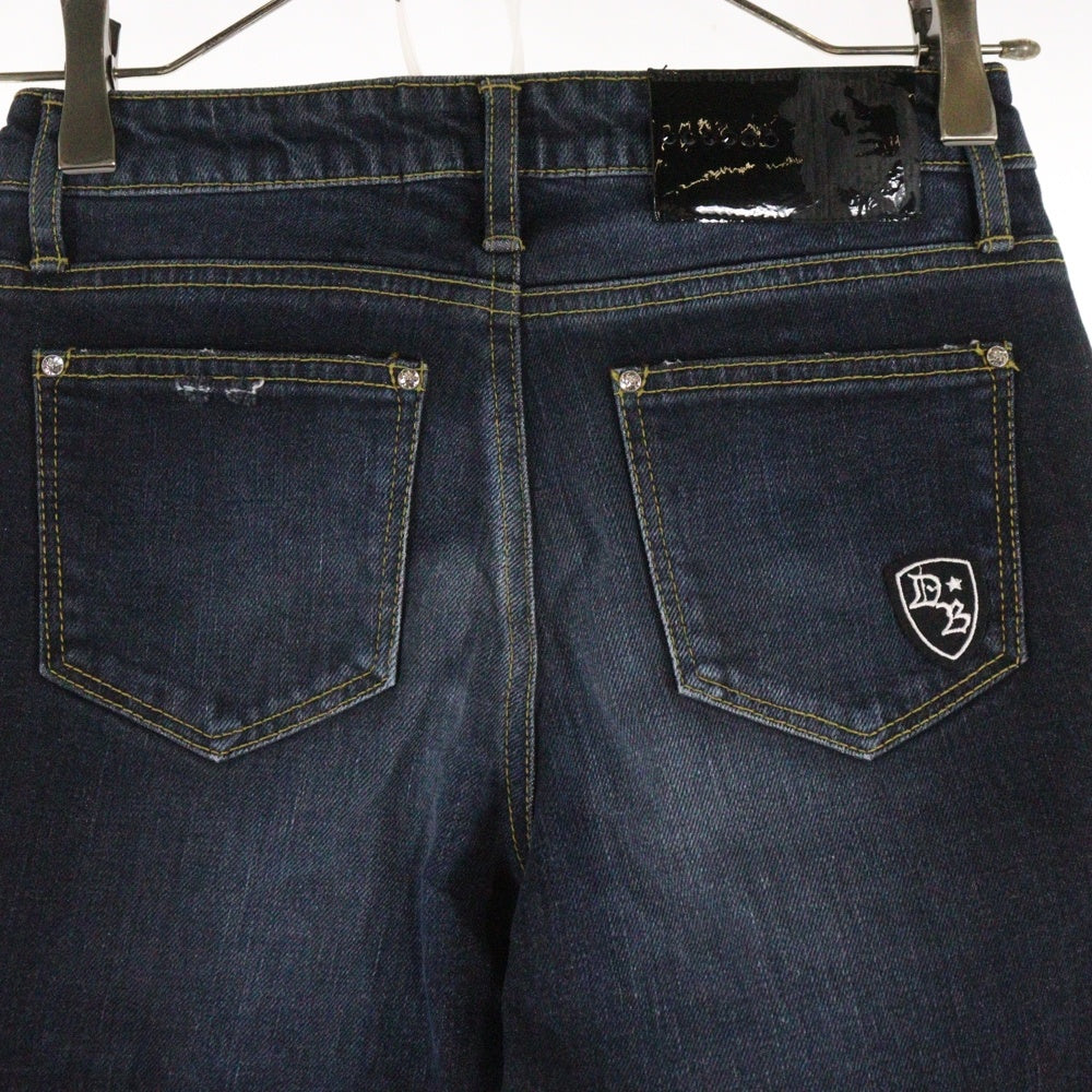 Dartin Bonaparto(ダルタンボナパルト) クラッシュスキニーデニムパンツ レディースダメージ加工デニムパンツ DBALL-99003-DLW インディゴ