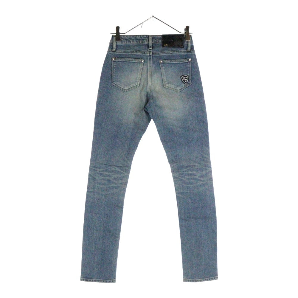 Dartin Bonaparto(ダルタンボナパルト) クラッシュスキニーデニムパンツ レディースダメージ加工デニムパンツ DBALL-99003-DLW ライトブルー