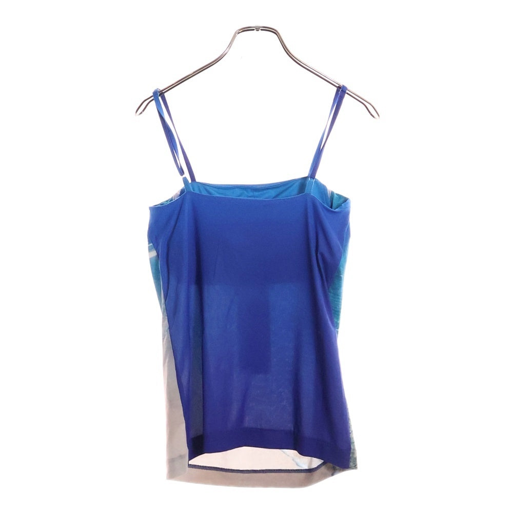 G.V.G.V.(ジーヴィジーヴィ) Beach Print Cami Top ビーチプリントキャミトップ レディース 総柄キャミソール GV2113007 ブルー