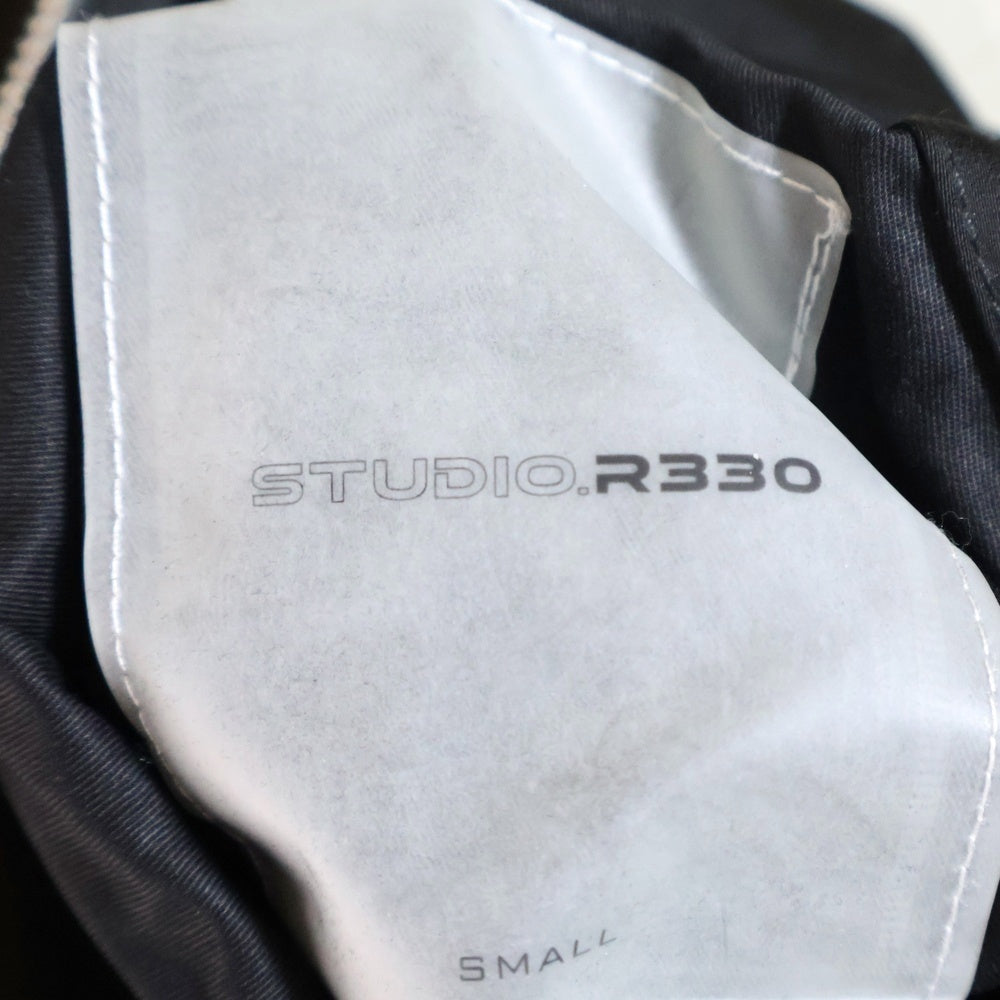 STUDIO R330(ステュディオ アール スリーサーティー) STUDIO R330 ステュディオアールスリーサーティー リバーシブルショートボンバージャケット MA1ジャケット R330-58JK ブラック
