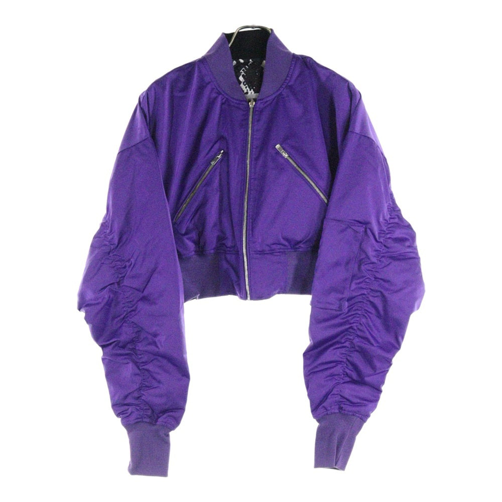 STUDIO R330(ステュディオ アール スリーサーティー) リバーシブルショートボンバージャケット レディース MA1ジャケット R330-58JK パープル