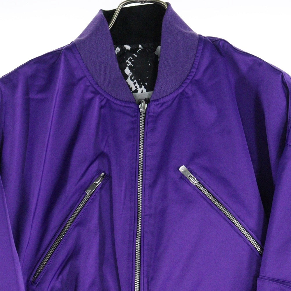 STUDIO R330(ステュディオ アール スリーサーティー) リバーシブルショートボンバージャケット レディース MA1ジャケット R330-58JK パープル