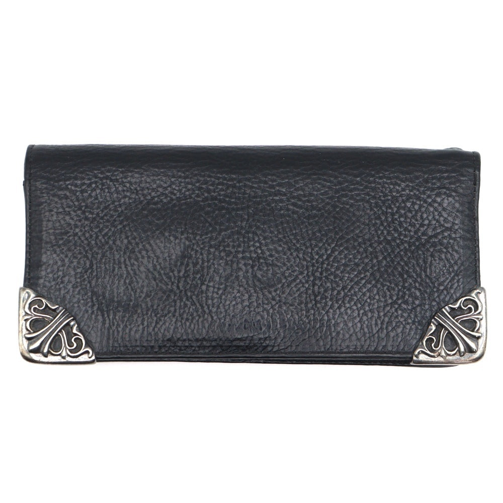 CHROME HEARTS(クロムハーツ) LNG SNGL FLD TIPS シングルフォールド レザーウォレット 財布 ブラック BCA380