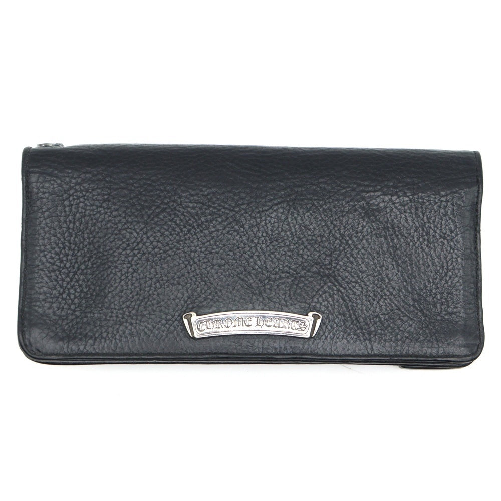 CHROME HEARTS(クロムハーツ) LNG SNGL FLD TIPS シングルフォールド レザーウォレット 財布 ブラック BCA380