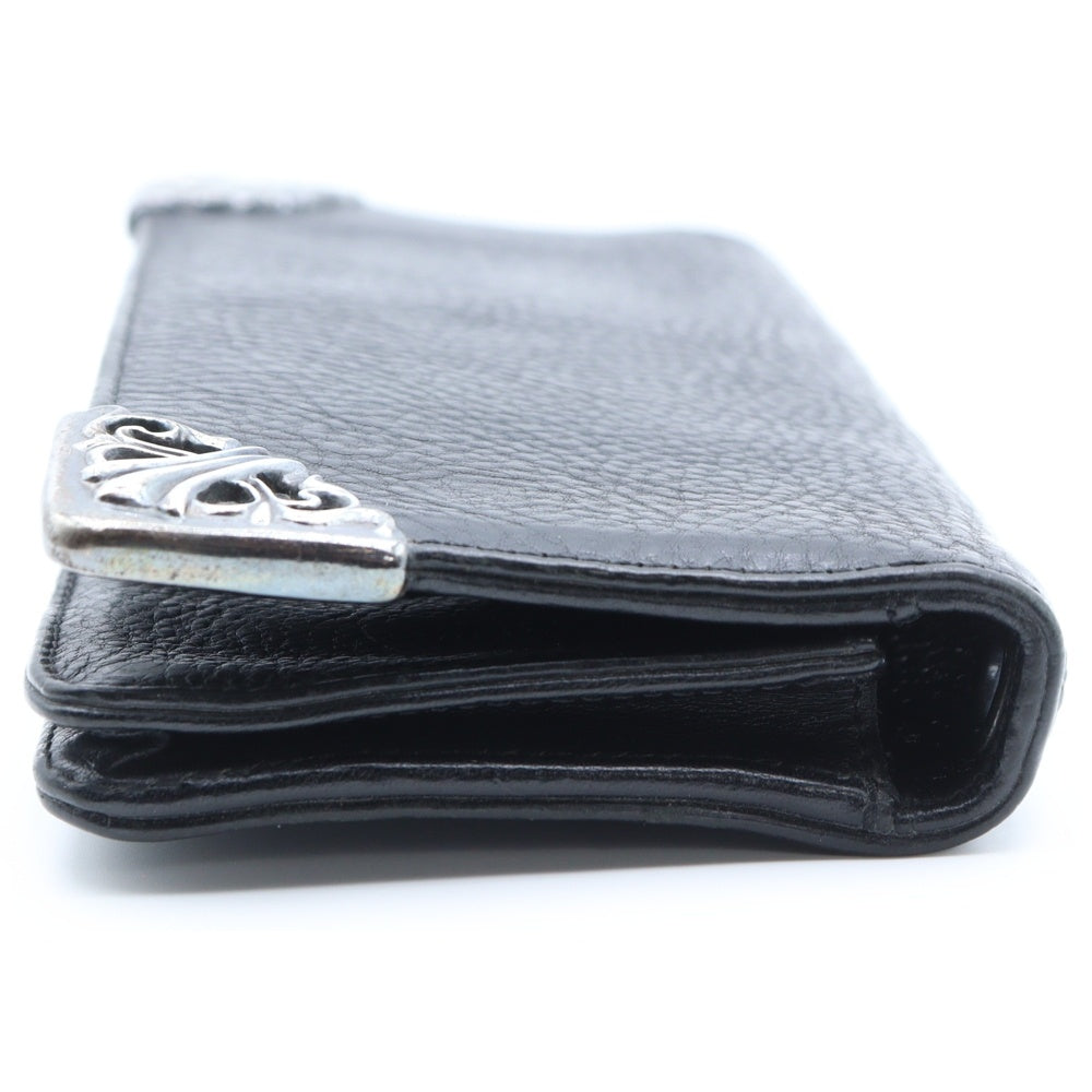 CHROME HEARTS(クロムハーツ) LNG SNGL FLD TIPS シングルフォールド レザーウォレット 財布 ブラック BCA380