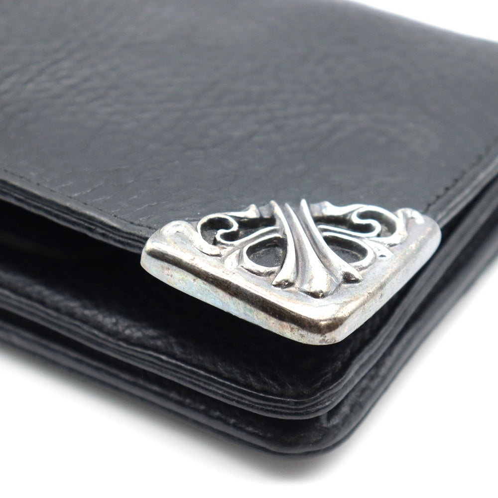 CHROME HEARTS(クロムハーツ) LNG SNGL FLD TIPS シングルフォールド レザーウォレット 財布 ブラック BCA380