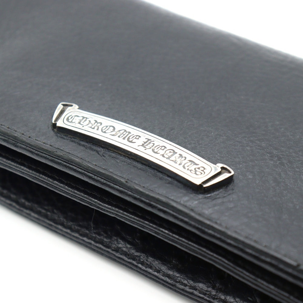 CHROME HEARTS(クロムハーツ) LNG SNGL FLD TIPS シングルフォールド レザーウォレット 財布 ブラック BCA380
