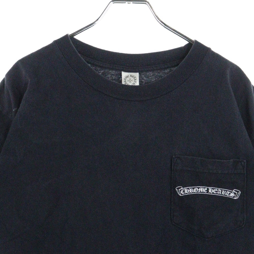 CHROME HEARTS(クロムハーツ) OLD USA Logo S/S TEE スクロールロゴプリントクルーネック半袖Tシャツ ブラック