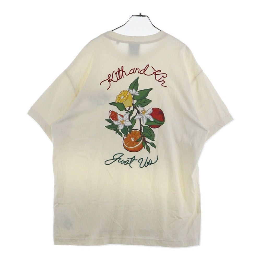 KITH(キス) 25AW Citrus Vintage Tee チェーンロゴ 半袖Tシャツ アイボリー 25-073-061-0007