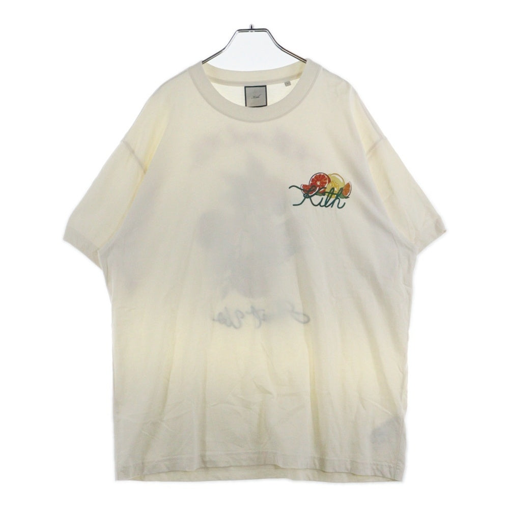 KITH(キス) 25AW Citrus Vintage Tee チェーンロゴ 半袖Tシャツ アイボリー 25-073-061-0007