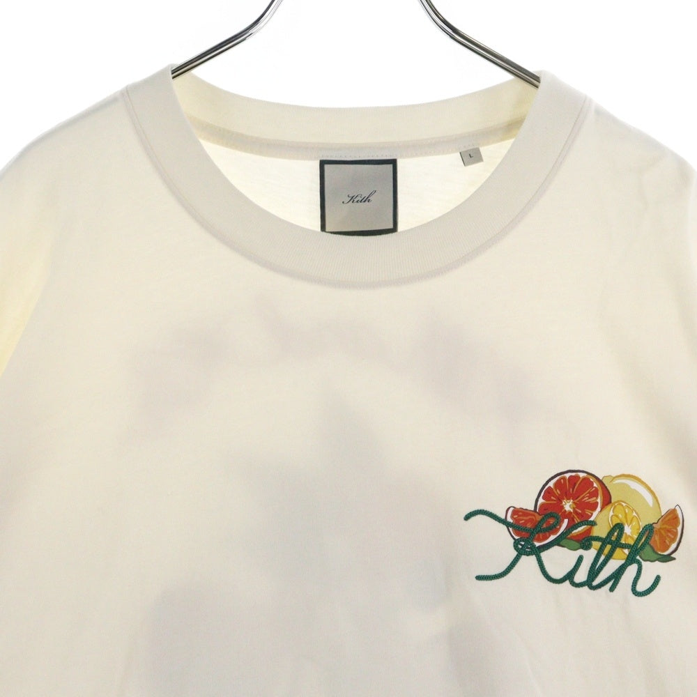 KITH(キス) 25AW Citrus Vintage Tee チェーンロゴ 半袖Tシャツ アイボリー 25-073-061-0007