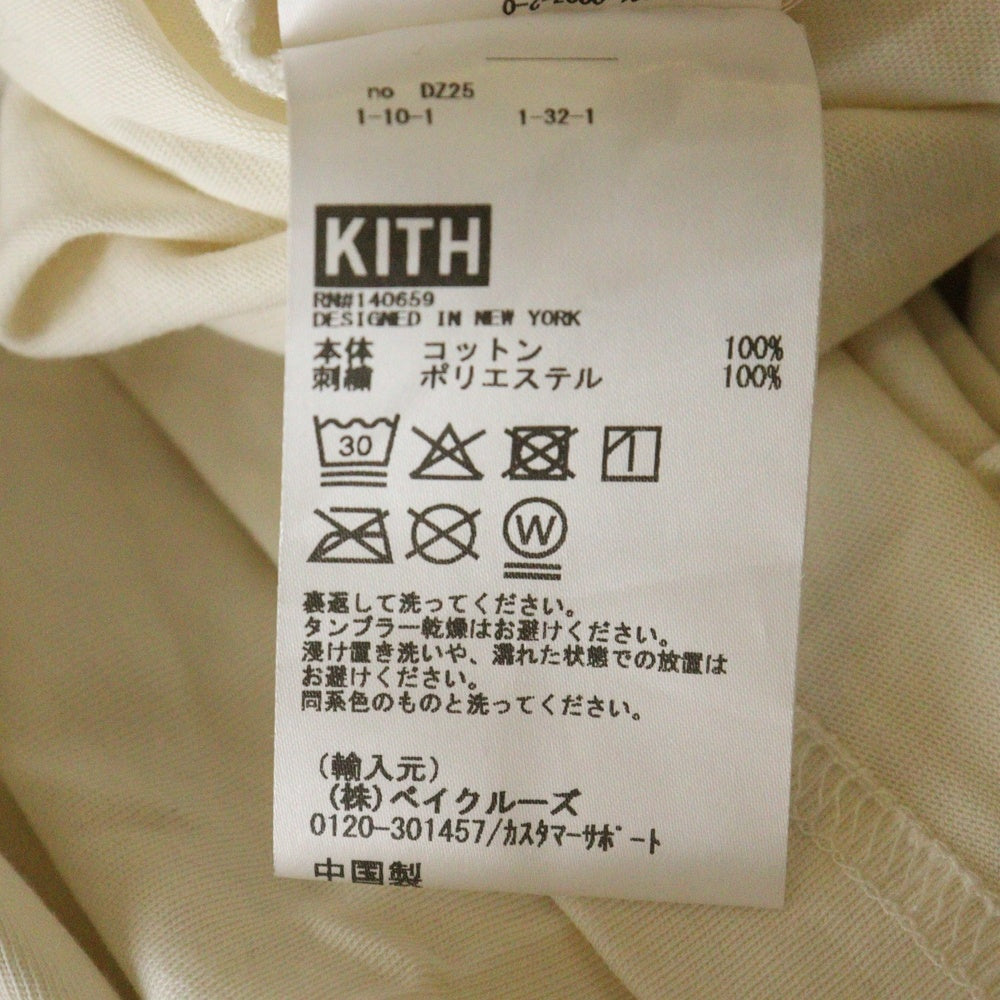 KITH(キス) 25AW Citrus Vintage Tee チェーンロゴ 半袖Tシャツ アイボリー 25-073-061-0007