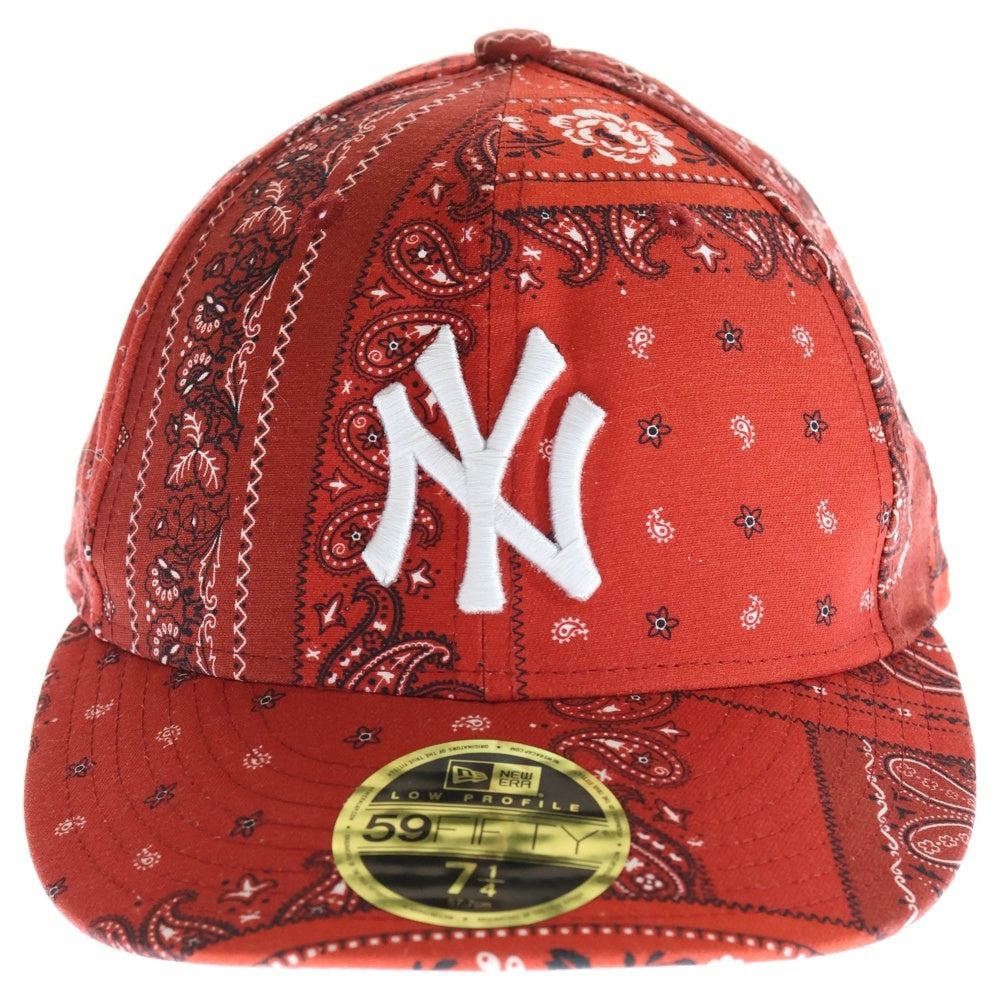 KITH(キス) 21SS New Era Yankees Deconstructed Bandana Cap ニューエラ ニューヨークヤンキース バンダナキャップ 帽子 レッド