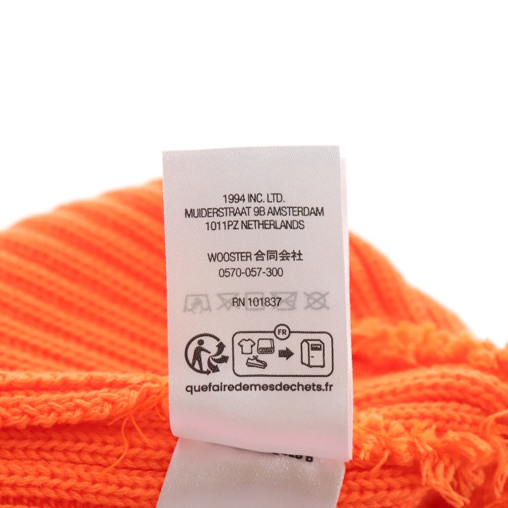 SUPREME(シュプリーム) 24SS Overdyed Beanie ボックスロゴ ニットビーニー ニット帽 帽子 オレンジ