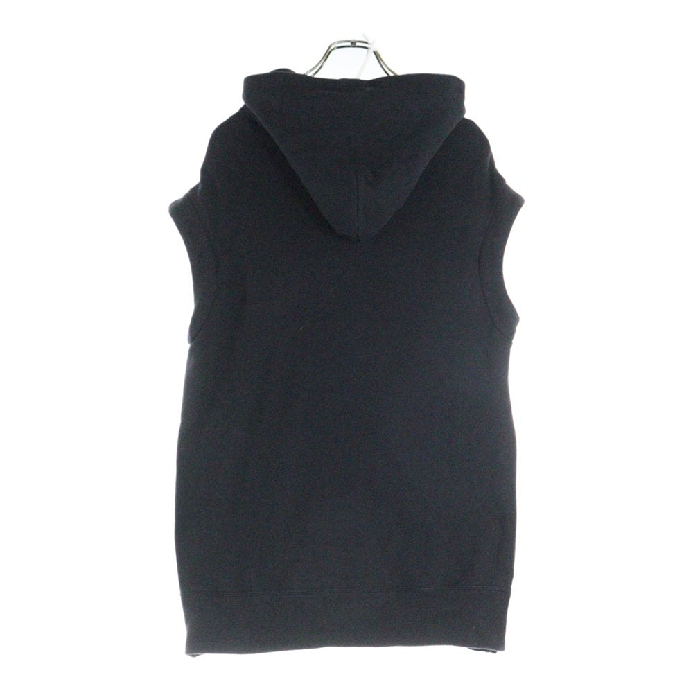 REGULATION Yohji Yamamoto(レギュレーションヨウジヤマモト) SAMPLE ノースリーブサイドジッププルオーバーパーカー サンプル FQ-T51-010-1-2 ブラック