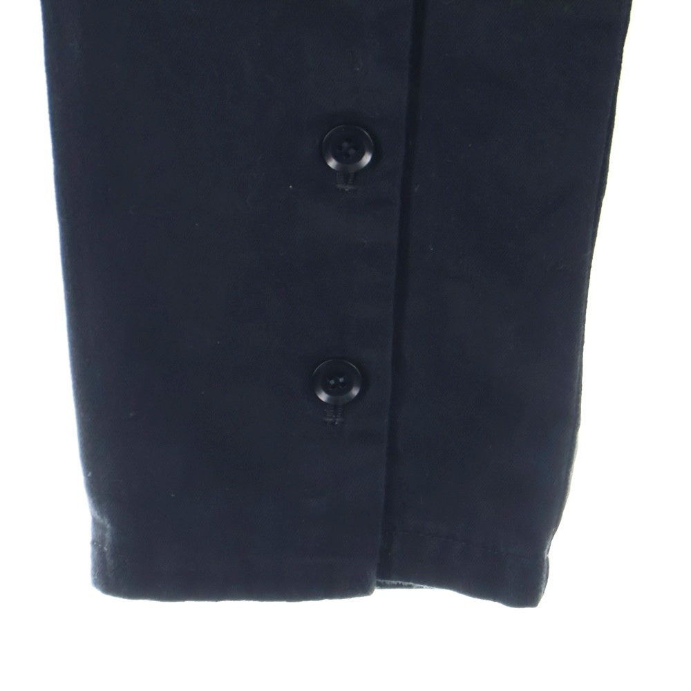 Yohji Yamamoto + NOIR(ヨウジヤマモトプリュスノアール) 19AW RAGNE KIKAS ラグネ キカス 裾ボタンテーパードパンツ レディース NC-P11-010 ブラック