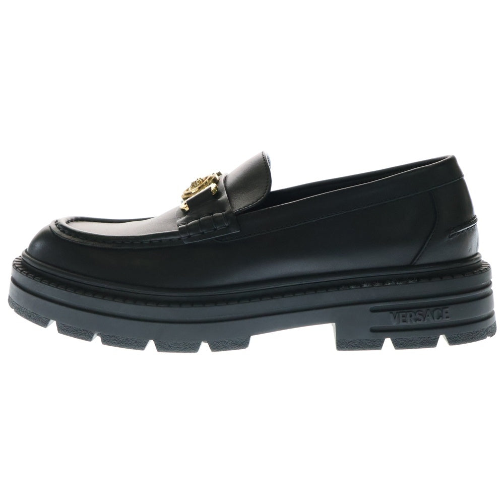 VERSACE(ヴェルサーチ) メドゥーサ ビギーシティ ローファー ローカットシューズ ブラック