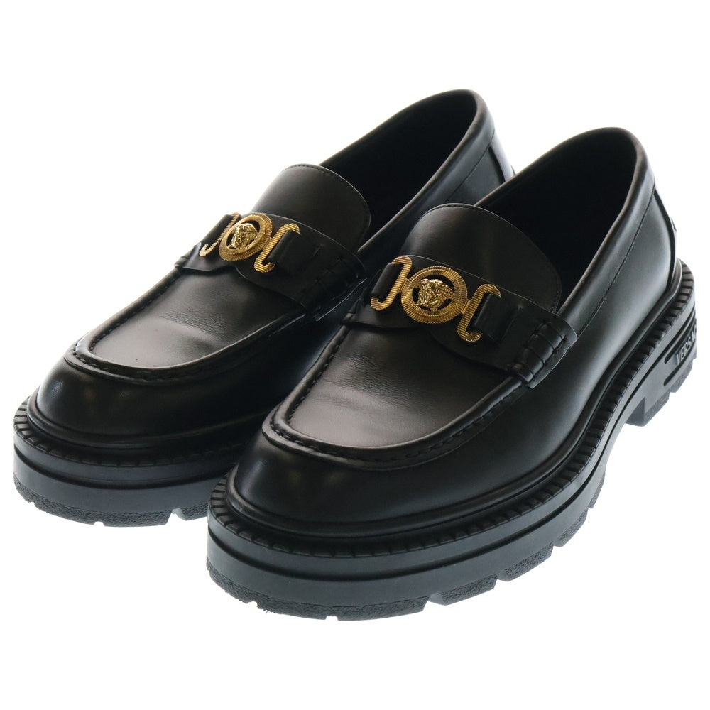 VERSACE(ヴェルサーチ) メドゥーサ ビギーシティ ローファー ローカットシューズ ブラック