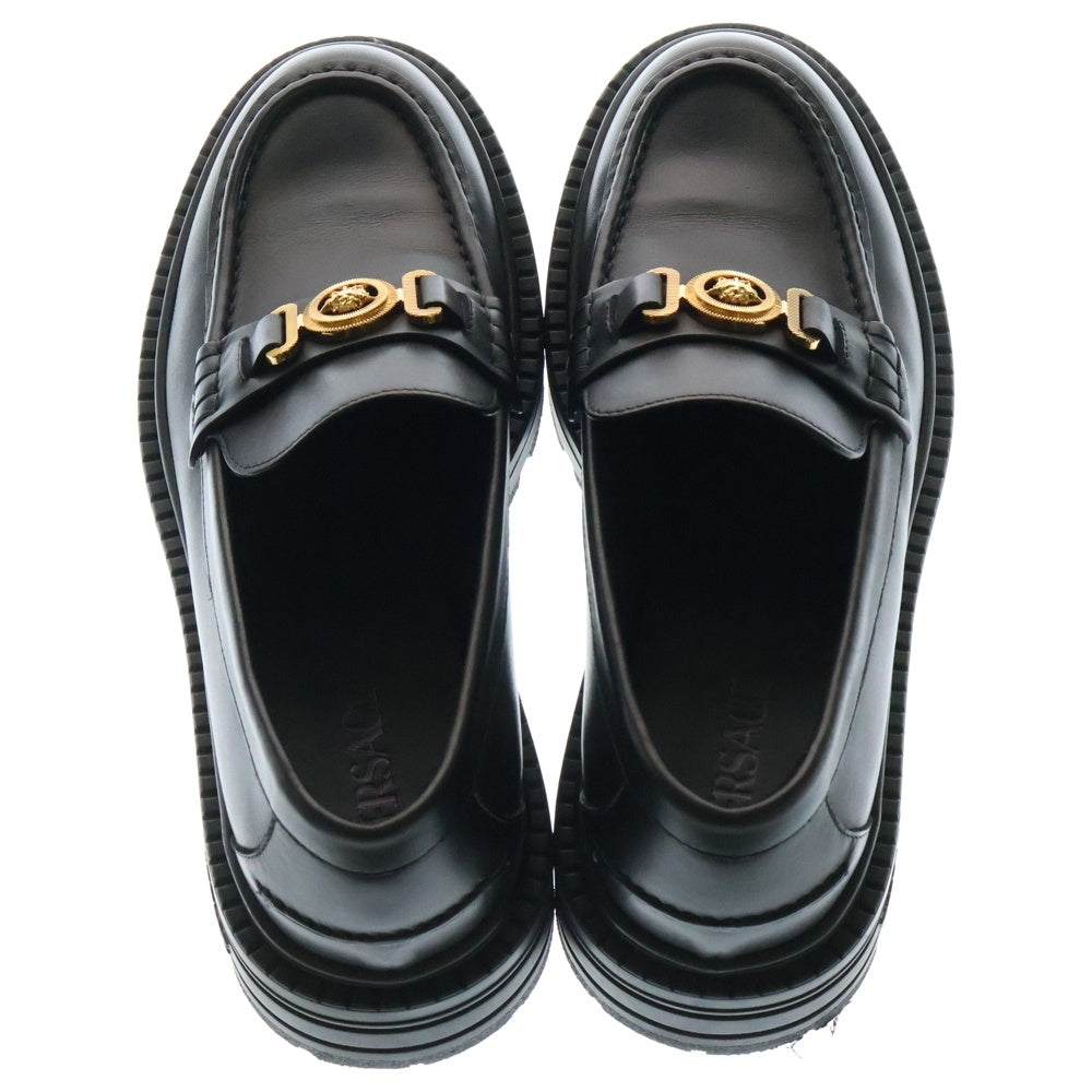 VERSACE(ヴェルサーチ) メドゥーサ ビギーシティ ローファー ローカットシューズ ブラック