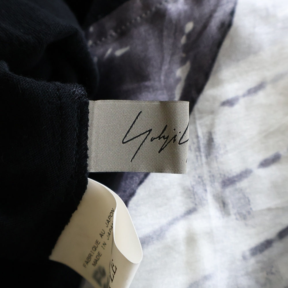 Yohji Yamamoto FEMME(ヨウジヤマモトファム) 22SS SAMPLE Silk Asymmetric Shirt シルク アシンメトリーシャツ ブラック レディース サンプル FG-B06-835