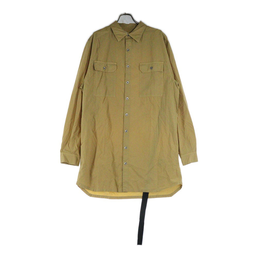 DRKSHDW(ダークシャドウ) JUMBO OUTERSHIRT ジャンボアウターシャツ 長袖シャツ イエロー DU01D1297-P