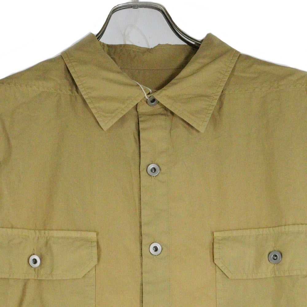 DRKSHDW(ダークシャドウ) JUMBO OUTERSHIRT ジャンボアウターシャツ 長袖シャツ イエロー DU01D1297-P