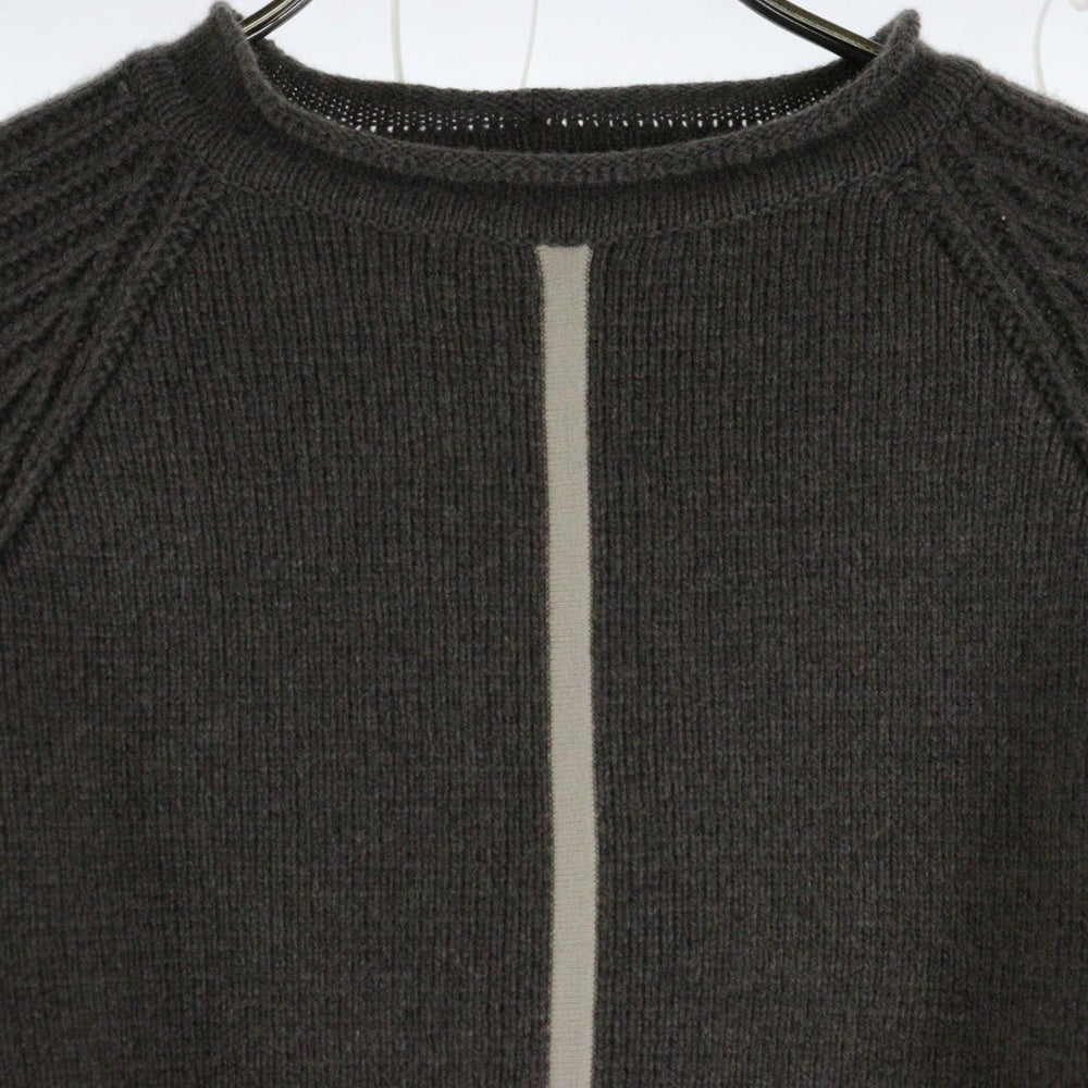 Rick Owens(リックオウエンス) 23AW PULL CROPPED クロップド カシミヤニットセーター ブラウン RO02C1666-CHWSR