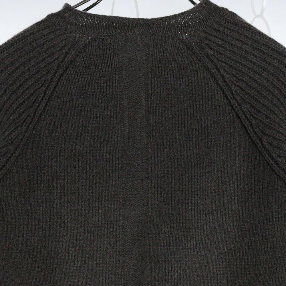Rick Owens(リックオウエンス) 23AW PULL CROPPED クロップド カシミヤニットセーター ブラウン RO02C1666-CHWSR
