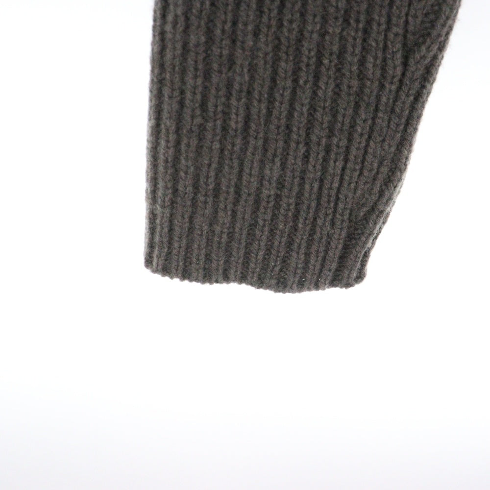 Rick Owens(リックオウエンス) 23AW PULL CROPPED クロップド カシミヤニットセーター ブラウン RO02C1666-CHWSR