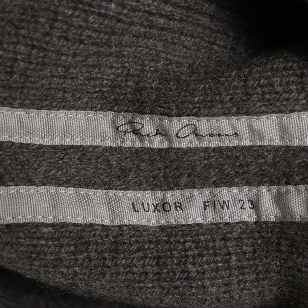 Rick Owens(リックオウエンス) 23AW PULL CROPPED クロップド カシミヤニットセーター ブラウン RO02C1666-CHWSR