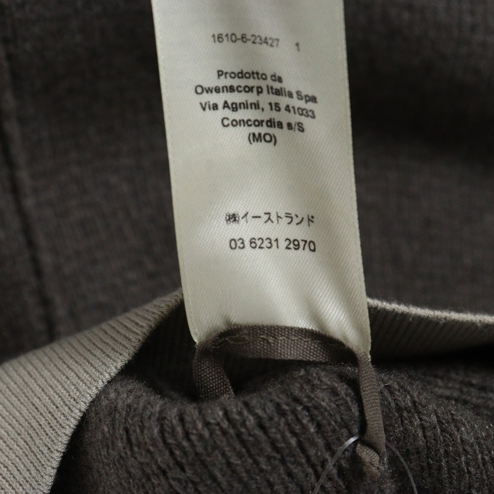 Rick Owens(リックオウエンス) 23AW PULL CROPPED クロップド カシミヤニットセーター ブラウン RO02C1666-CHWSR