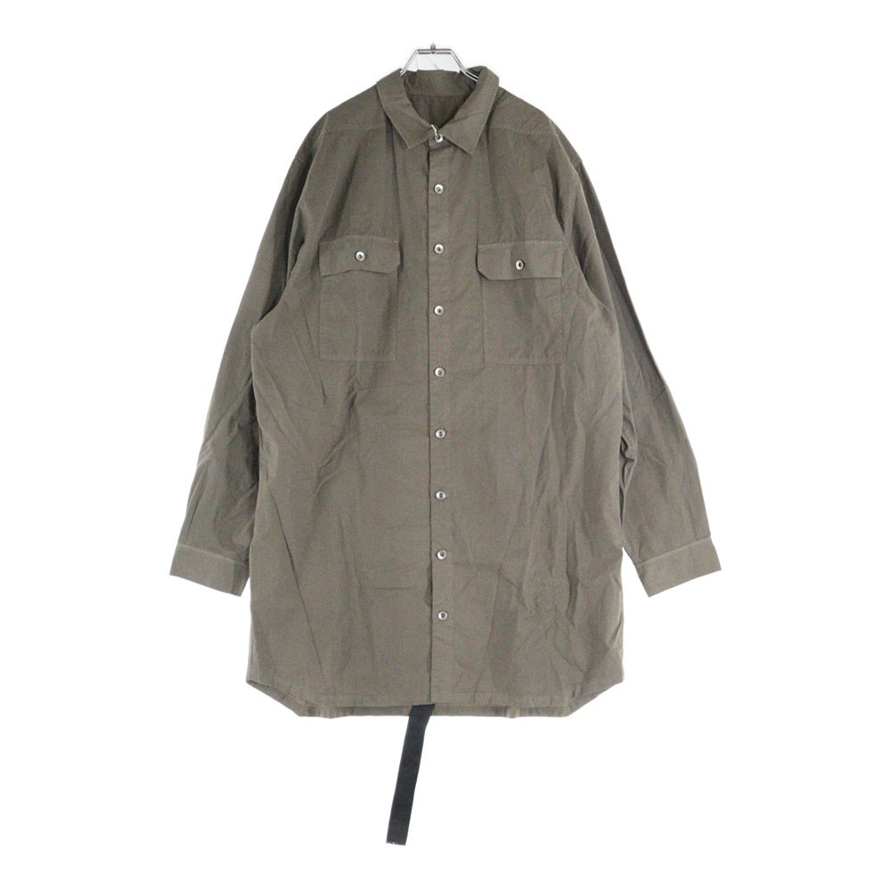 DRKSHDW(ダークシャドウ) JUMBO OUTERSHIRT ジャンボアウターシャツ 長袖シャツ ブラウン DU01D1297-P